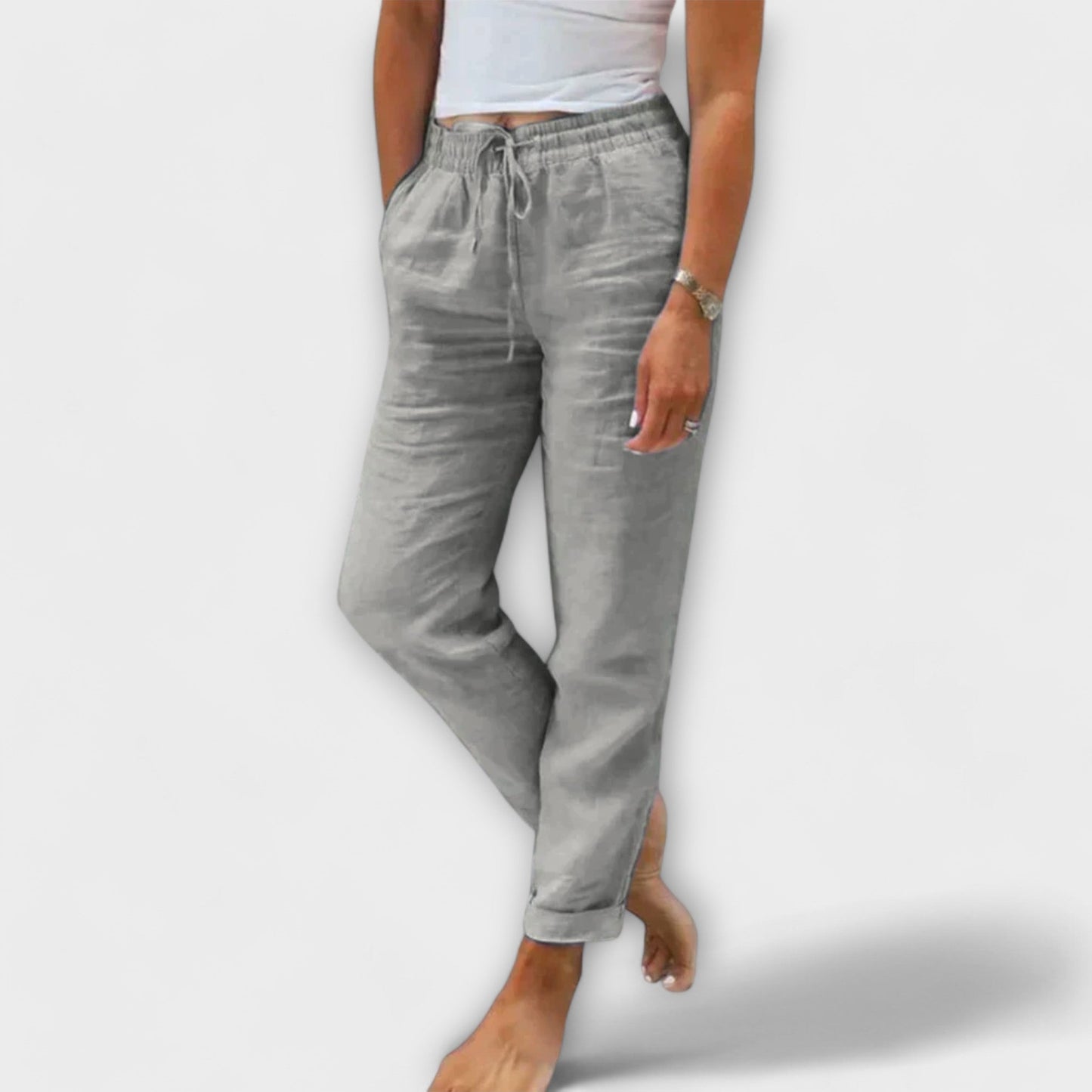 Stacy - Lightweight Linen Pants