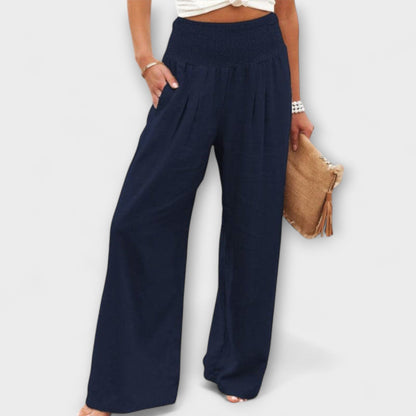 Thearya - Casual Wide Linen Pants